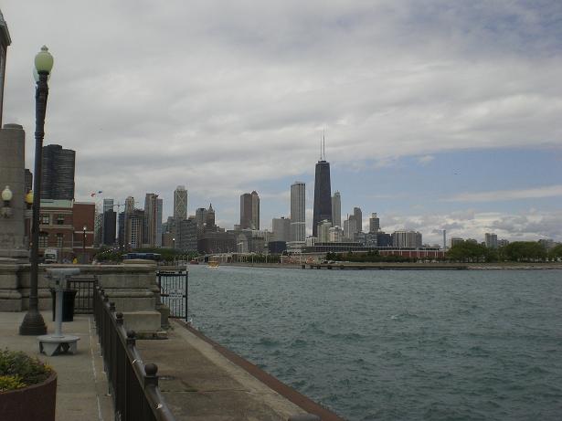 NORTH CHICAGO SKYLINE FROM THE PIER